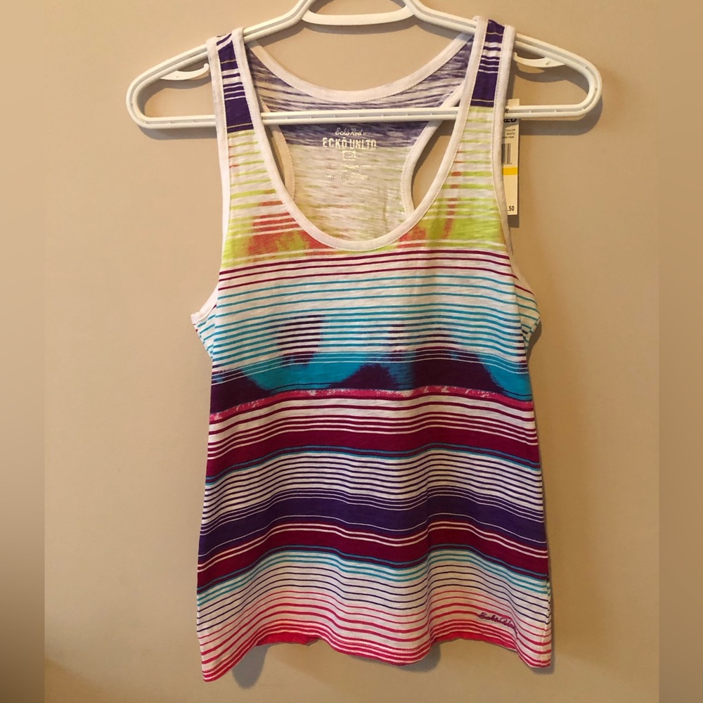 Colorful Echo Red Tank Top Muscle Shirt! Size: Medium.
